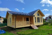 Фото со стройплощадок - Каркасный дом 9х10 м.