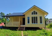 Фото со стройплощадок - Каркасный дом 9х10 м.