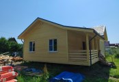 Фото со стройплощадок - Каркасный дом 9х10 м.