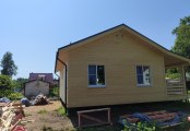 Фото со стройплощадок - Каркасный дом 9х10 м.