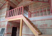 Фото со стройплощадок - Каркасный дом 7х8 м.