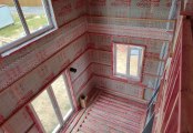 Фото со стройплощадок - Каркасный дом 7х8 м.