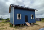 Фото со стройплощадок - Каркасный дом 7х8 м.
