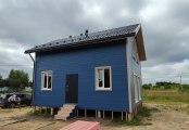 Фото со стройплощадок - Каркасный дом 7х8 м.