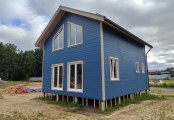 Фото со стройплощадок - Каркасный дом 7х8 м.