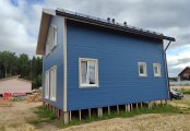 Фото со стройплощадок - Каркасный дом 7х8 м.