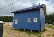 Фото со стройплощадок - Каркасный дом 7х8 м.