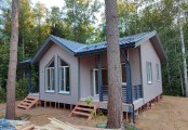 Фото со стройплощадок - Каркасный дом 8х10 м.
