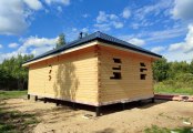 Фото со стройплощадок - Дом из бруса 6х10 м.