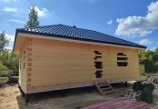 Фото со стройплощадок - Дом из бруса 6х10 м.