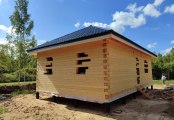 Фото со стройплощадок - Дом из бруса 6х10 м.