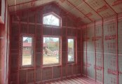 Фото со стройплощадок - Каркасный дом 8,5х9 м.