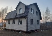 Фото со стройплощадок - Каркасный дом 7х11 м.