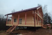 Фото со стройплощадок - Каркасный дом 10х10 м.