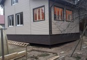 Фото со стройплощадок - Каркасный дом 8.5х9 м