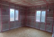 Фото со стройплощадок - Каркасный дом 10х10 м.