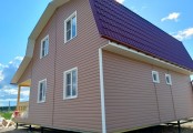 Фото со стройплощадок - Каркасный дом 9х10 м.
