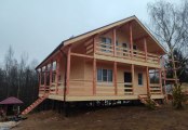 Фото со стройплощадок - Каркасный дом 10х10 м.