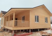 Фото со стройплощадок - Каркасный дом 12х10 м.