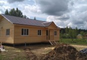 Фото со стройплощадок - Каркасный дом 9х12 м.