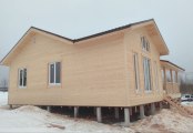 Фото со стройплощадок - Каркасный дом 12х10 м.