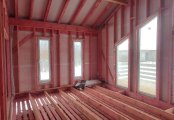 Фото со стройплощадок - Каркасный дом 12х10 м.