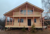 Фото со стройплощадок - Каркасный дом 10х10 м.