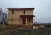 Фото со стройплощадок - Дом по проекту Д-63 и баня