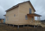 Фото со стройплощадок - Каркасный дом 8х10 м.
