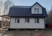 Фото со стройплощадок - Каркасный дом 7х11 м.