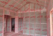Фото со стройплощадок - Каркасный дом 8,5х9 м.