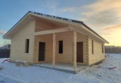 Фото со стройплощадок - Дом из бруса 11,9х8,5 м.