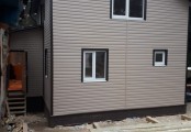 Фото со стройплощадок - Каркасный дом 8.5х9 м