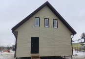Фото со стройплощадок - Каркасный дом 8х11 м.