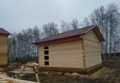 Фото со стройплощадок - Дом по проекту Д-63 и баня