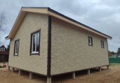 Фото со стройплощадок - Каркасный дом 8,5х9 м.