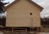 Фото со стройплощадок - Каркасный дом 6х6 м.