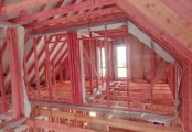 Фото со стройплощадок - Каркасный дом 8х11 м.