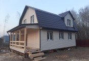 Фото со стройплощадок - Каркасный дом 7х11 м.