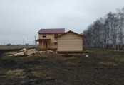 Фото со стройплощадок - Дом по проекту Д-63 и баня