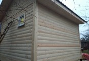 Фото со стройплощадок - Баня из бруса 4х4.5 м.