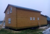 Фото со стройплощадок - Дом 7x9 м. с гаражом 4x7 м.