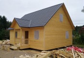 Фото со стройплощадок - Каркасный дом 8х10 м.