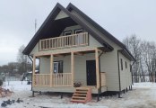 Фото со стройплощадок - Каркасный дом 8х11 м.