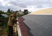 Фото со стройплощадок - Дом из бруса 7х7 м.
