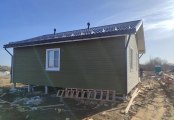 Фото со стройплощадок - Каркасный дом 8х10 м. 