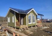 Фото со стройплощадок - Каркасный дом 8х10 м. 