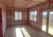 Фото со стройплощадок - Каркасный дом 8х11 м.