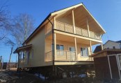 Фото со стройплощадок - Каркасный дом 8х11 м.
