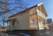 Фото со стройплощадок - Каркасный дом 8х11 м.